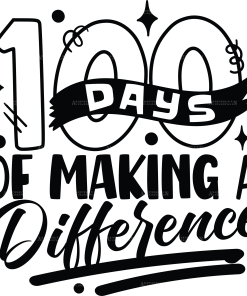 100 Days Of Making A Difference-5 DTF Transfer