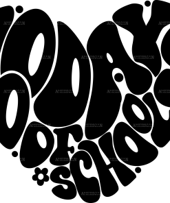 100 Days Of School Heart-4 DTF Transfer