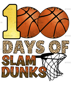 100 Days Of Slam Dunks DTF Transfer