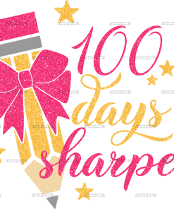 100 Days Sharper Pencil DTF Transfer