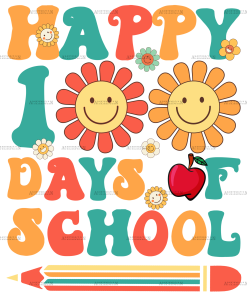 100 Days Of School DTF Transfer