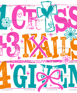 1 Cross 3 Nails 4 Given-1 DTF Transfer