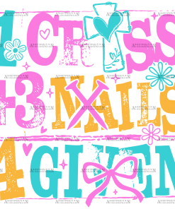 1 Cross 3 Nails 4 Given-2 DTF Transfer