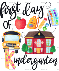 1st Day Of Kinder Garten DTF Transfer