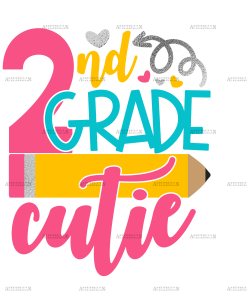 2nd Grade Cutie DTF Transfer