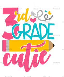 3rd Grade Cutie DTF Transfer