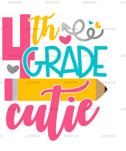 4th Grade Cutie DTF Transfer