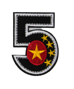 5 Black Patch (Small/Embroidery)