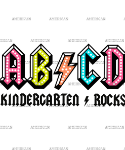 ABCD Kindergarten Rocks DTF Transfer