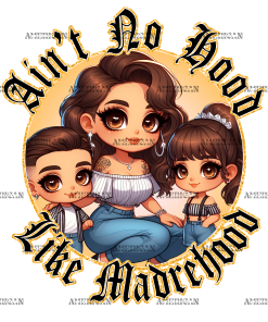 Ain't No Hood Like Madrehood-2 DTF Transfer