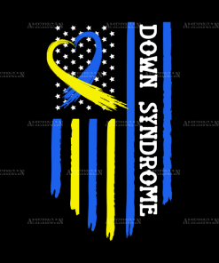 American Flag Down Syndrome-1 DTF Transfer