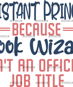 Assistant Principal Book Wizard DTF Transfer