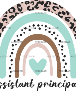 Assistant Principal Rainbow DTF Transfer