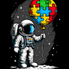 Autism Astronaut DTF Transfer