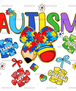 Autism Awareness-25 DTF Transfer