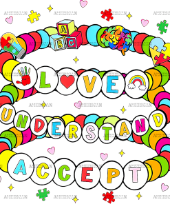 Autism Awareness-26 DTF Transfer