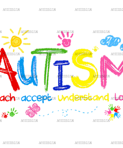 Autism Awareness Art DTF Transfer