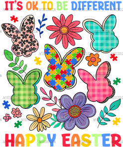 Autism Easter DTF Transfer