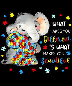 Autism Elephant DTF Transfer