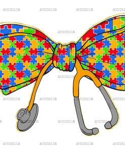 Autism Nurse DTF Transfer