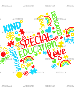 Autism Puzzle Peice DTF Transfer