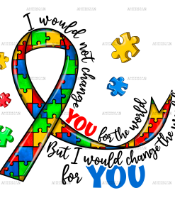 Autism Ribbon-1 DTF Transfer