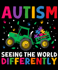 Autism Seeing The World Differently DTF Transfer
