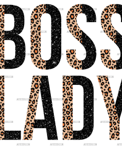 Boss Lady Leopard DTF Transfer