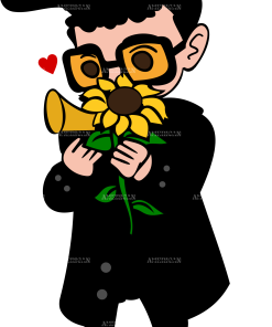 Bad Bunny Baby Sunflower DTF Transfer