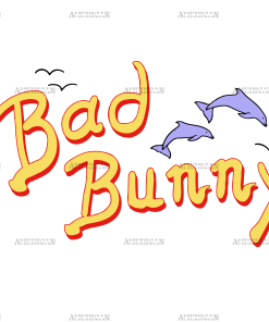 Bad Bunny Fish DTF Transfer