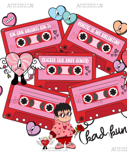 Bad Bunny Love Tapes DTF Transfer