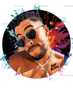 Bad Bunny Sketch DTF Transfer