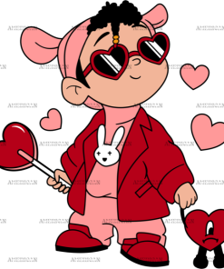 Bad Bunny Valentine DTF Transfer