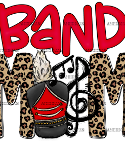 Band Mom Cheetah DTF Transfer