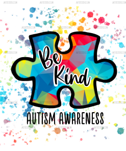 Be Kind Autism DTF Transfer