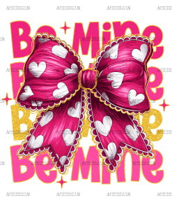 Be Mine Bow-2 DTF Transfer