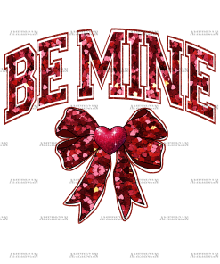 Be Mine Bow DTF Transfer