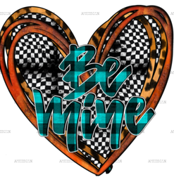 Be Mine Heart-4 DTF Transfer