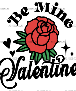 Be Mine Valentine Rose-4 DTF Transfer