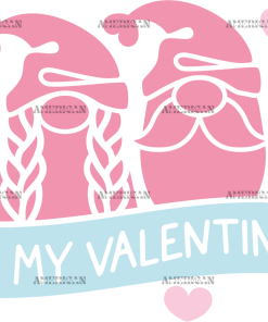 Be My Valentine Gnome UV DTF Transfer