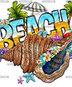 Beach Shell DTF Transfer