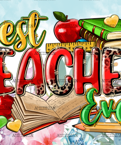 Best Teacher Ever-1 UV DTF Transfer