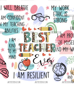 Best Teacher Ever-3 UV DTF Transfer