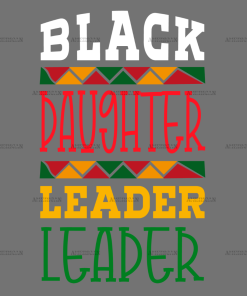 Black Daughter Leader DTF Transfer