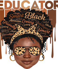 Black Educator DTF Transfer