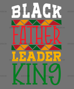 Black Father Leader King DTF Transfer