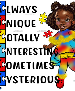 Black Girl Autism DTF Transfer
