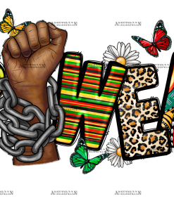 Black History Power DTF Transfer