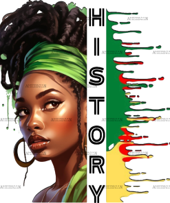 Black History Women DTF Transfer