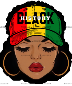 Black History Women Cap DTF Transfer